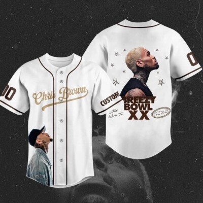 Chris Brown Breezy Bowl Xx Baseball Jersey, Personalized Cb Breezy Bowl Xx  Shirt - Main Image