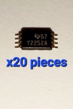 Lot of 20*  TLC2252AIPWR  TSSOP-8 TI OP AMP Y2252A TEXAS INSTRUMENTS AMPLIFIERS