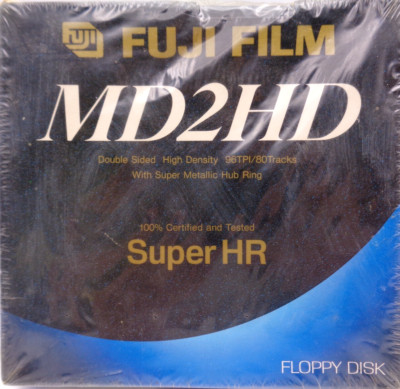 FLOPPY DISK 5,25''  MD2HD SUPER HR (FUJI FILM / 10 STÜCK) #NEUWARE