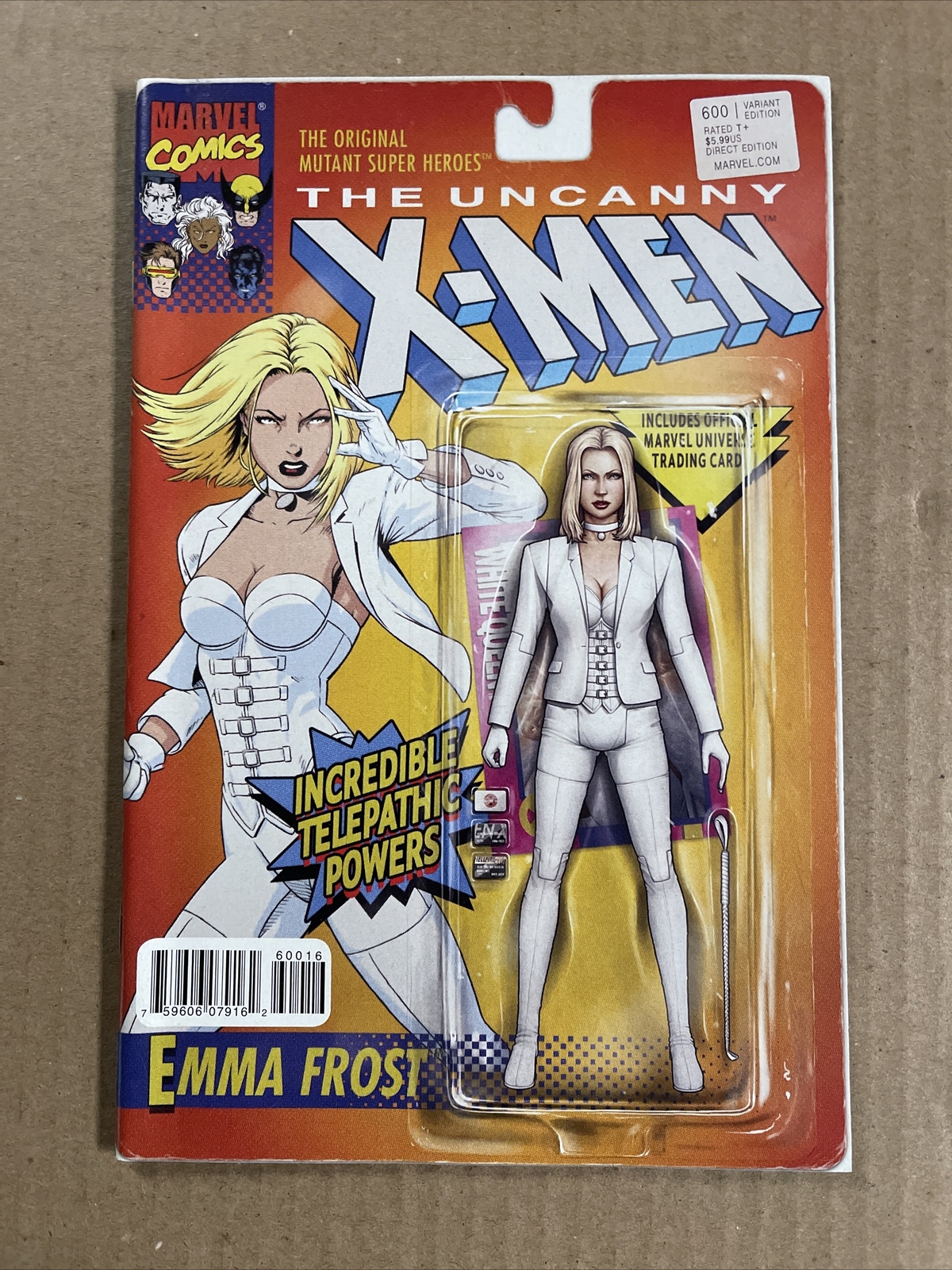 UNCANNY X-MEN #600 EMMA FROST ACTION FIGURE VARIANT MARVEL COMICS (2016)