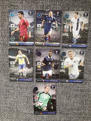 Panini Adrenalyn XL Road To Euro 2016 Limited Edition Karten x 7