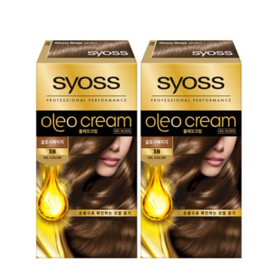 Scios Oleo Premium Gray Cover Hair Dye, 3B Glossy Beige, 2EA