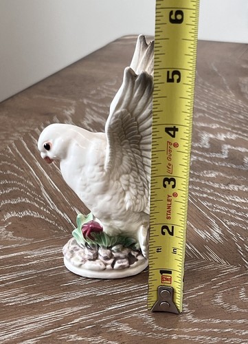 Vintage Set Of 2 Lefton Porcelain Dove Bird Figurine Hand Painted Japan - Picture 21 of 22