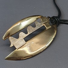 Collier vintage dolce vita en métal doré #23