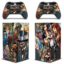 Skin Wrap FOR XBOX SERIES X Gaming Console+2 Controller Sticker Decal MadHatter