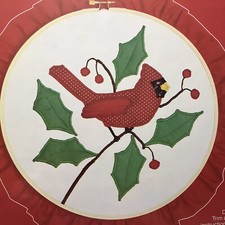 Calic-o's Red Cardinal Appliqu  Kit Designs for the Needle 10" Hoop 2205 NEW