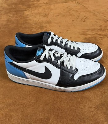 Nike Jordan 1 Retro Low OG Black Dark Powder Blue Men's 15 CZ0790-104