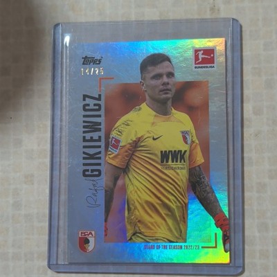 Topps 2022/23 Stars of the Season Bundesliga Rafal Gikiewicz /25 FC Augsburg