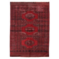 Tappeto Bukhara Antico Lana Nodo Fine Afghanistan 180 x 130 cm Originale