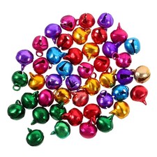 100Pcs Assorted Color Jingle Bells Reusable DIY Craft Accessories for Party