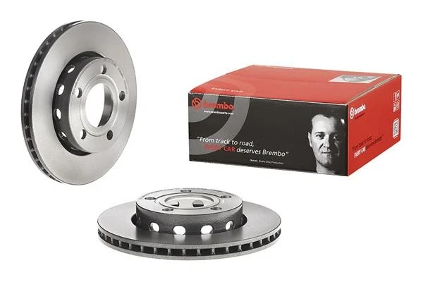 2x BRAKE DISC 09.A597.11 FOR VW AZM 2.0L AWM 1.8L AVF 1.9L 4cyl PASSATAZX 2.3L - Image 3 of 4