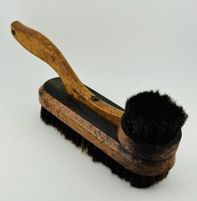 Vintage Shoe Shine Wooden Double Brush 11" Primitive