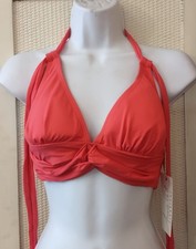 Anne Cole Signature Coral Twist Front Halter ...