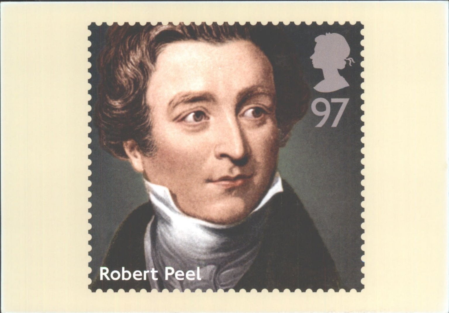 Royal Mail Prime Ministers Robert Peel Stamp Card PHQ 394 2014