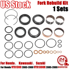 For Suzuki Front Fork Bushing Dust Oil Seal Rebuild Repair Kit GSXR750 / GSXR600