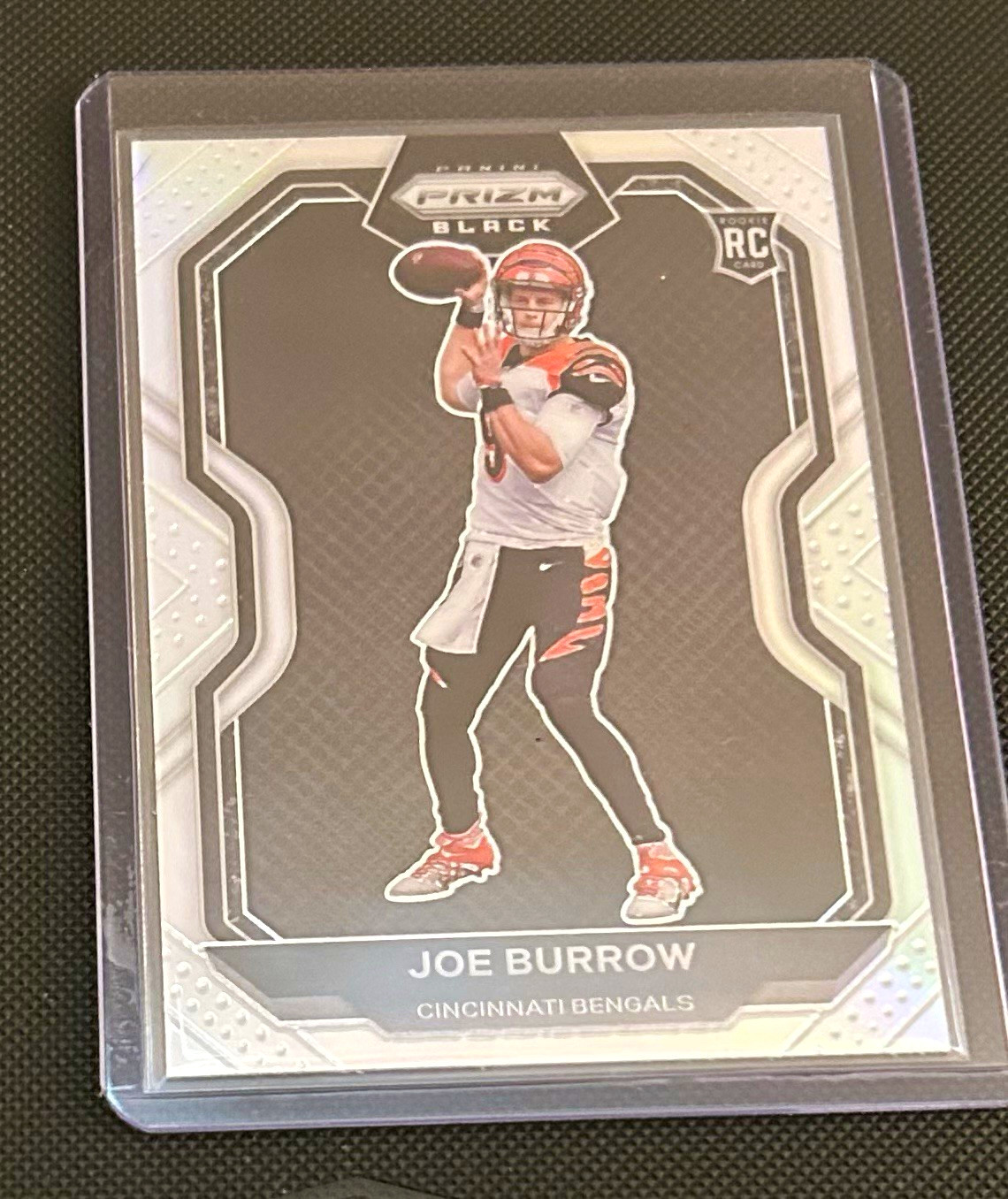 Joe Burrow Panini Chronicles Prizm Black #PB1 Silver