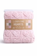 Cozy Chic Baby Blanket   Pink Hearts   Ultra Soft, Hypoallergenic, Crib-Stroller