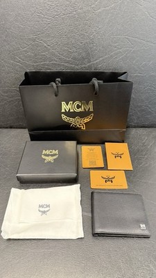 MCM Geldbörse Bi Fold Schwarz Neu Fullset