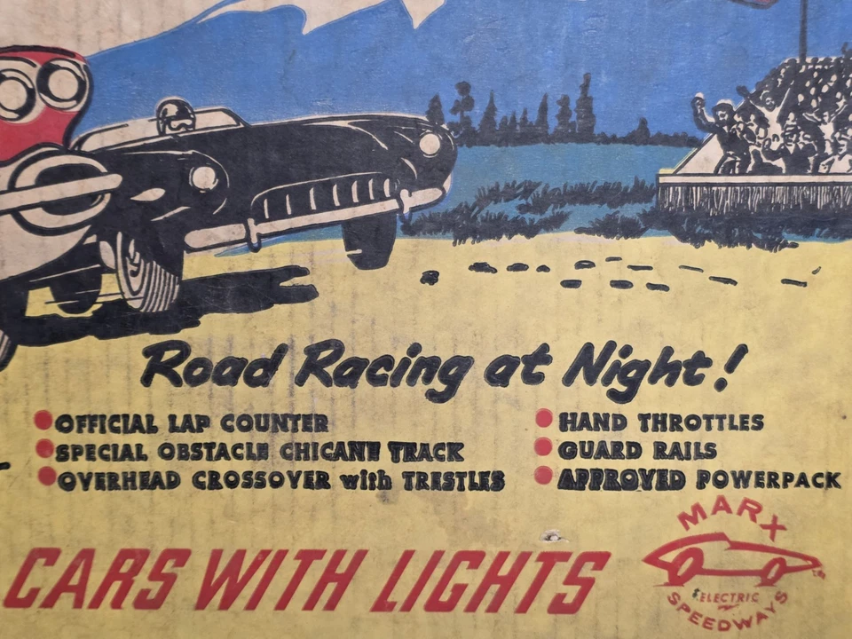 VINTAGE Marx International Sports Car Road Race Set (Complete) w/Original Box - Image 4 of 4