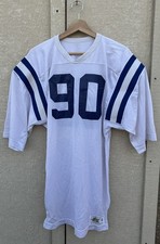 Vintage 70s Russell Athletic Mesh Football Jersey White Colts Size L
