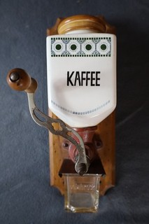 Vintage 1920s Leinbrock Wall Mounted Coffee Grinder