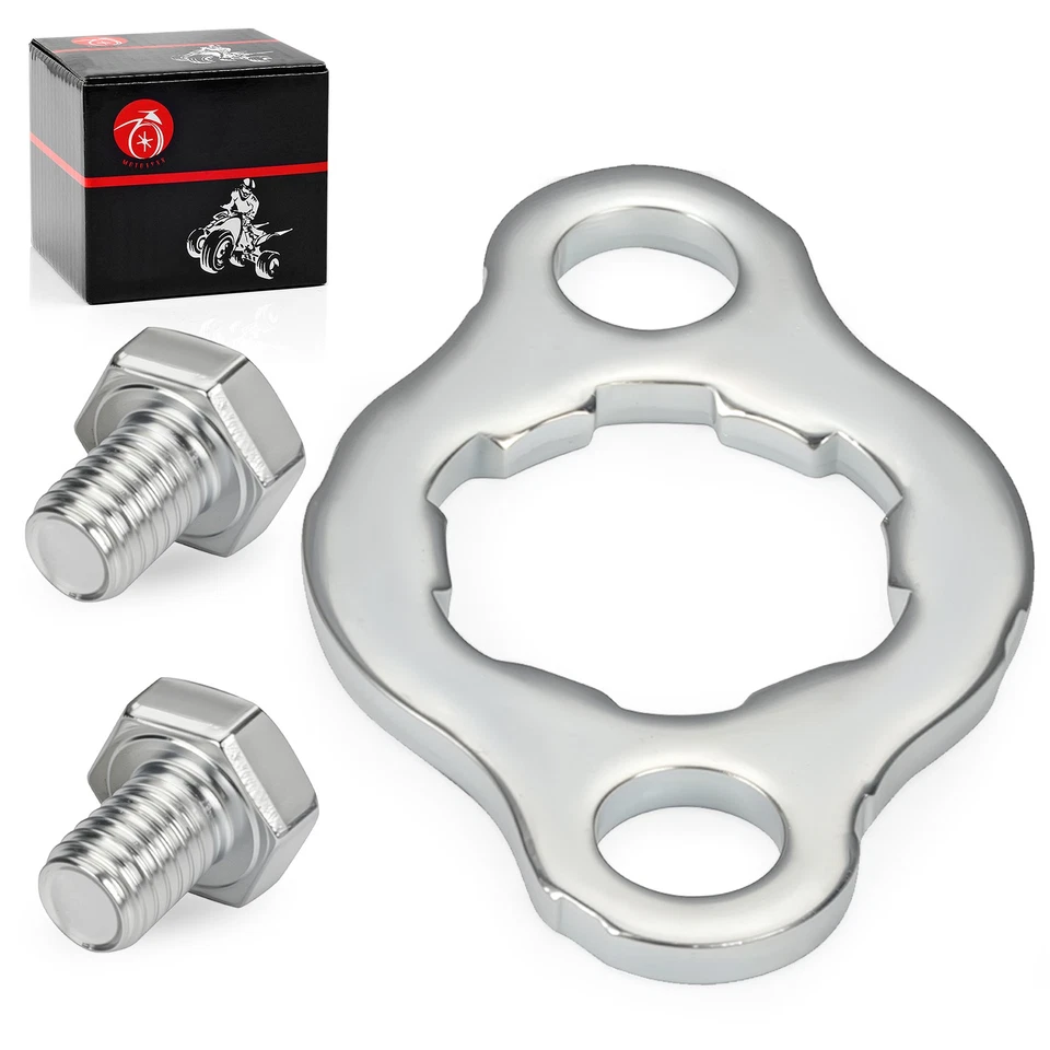 Placa de retención de piñón delantero y perno para Honda XR100 1981-1982 XR100R 1985-1991 Foto 2 de 4