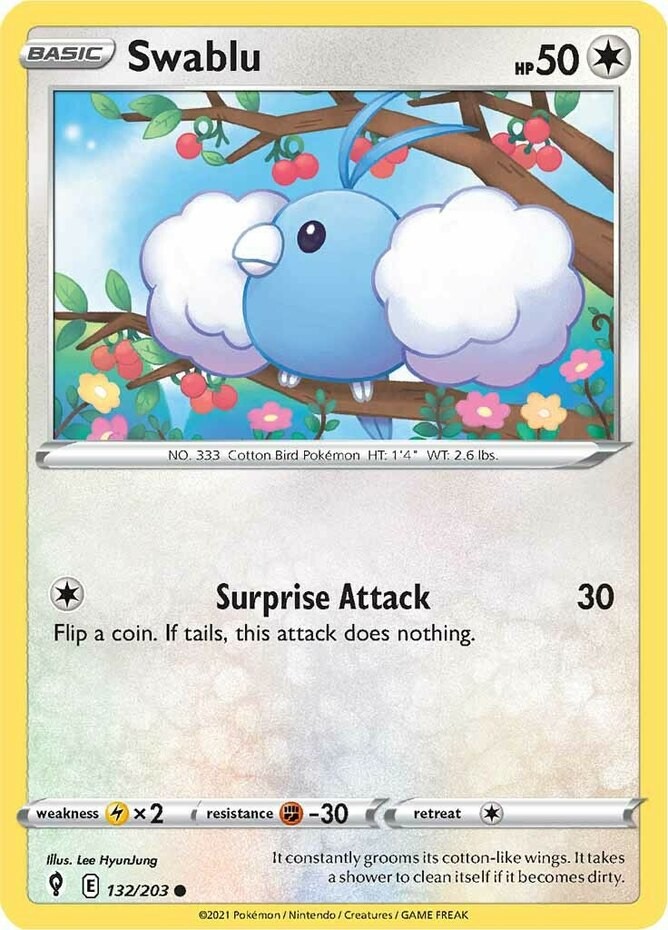 Swablu - 132/203 - Common - Lightly Played
