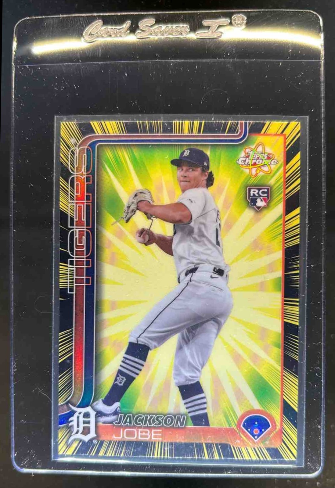 2025 Topps Chrome Jackson Jobe Radiating Rookies RC Rookie #RR-11 Tigers