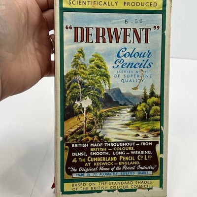 Vintage Derwent Colour Pencils Series 19 Made In England 24 Colors USED