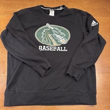 Tiffin University Dragons Sweatshirt Mens XL Black Long Sleeve Baseball Adidas