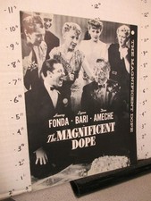 NTA movie TV photo 1950s pressbook MAGNIF DOPE Don Ameche Lynn Bari Henry Fonda