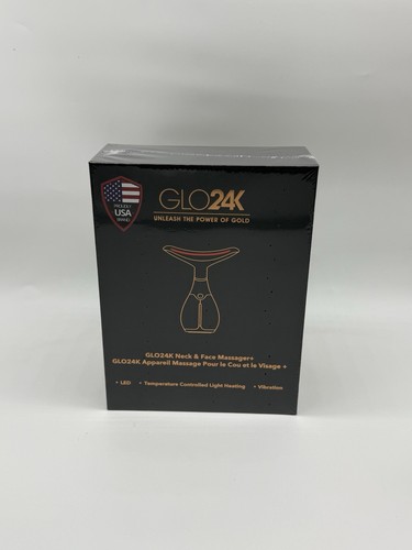 GLO24K Neck & Face Massager + Hydra Gel 1.7 fl oz - Picture 2 of 7