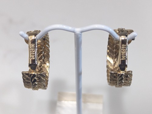 Vintage Earrings Lot Clip On Gold Tone Chunky All Signed Napier Trifari Bergere - Picture 7 of 16