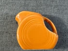 Fiesta Ware Miniature Disk Pitcher Fiesta Small Creamer Orange