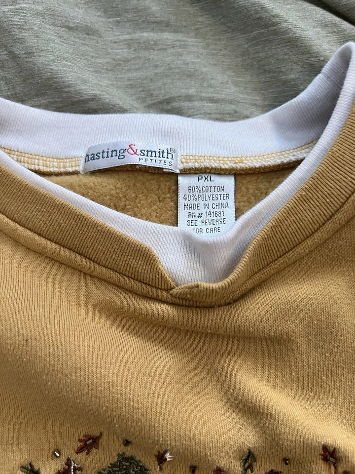 Hasting and Smith Petite Suéter Talla XL Abuela Suéter Abuela Ropa Foto 3 de 3