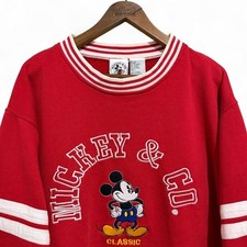 Vintage Mickey Co. Classic Embroidered Mickey Mouse Crewneck Sweatshirt Large
