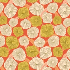 Cloud 9 - Poppy Fields - Blooms - Red, Fabric by the Yard