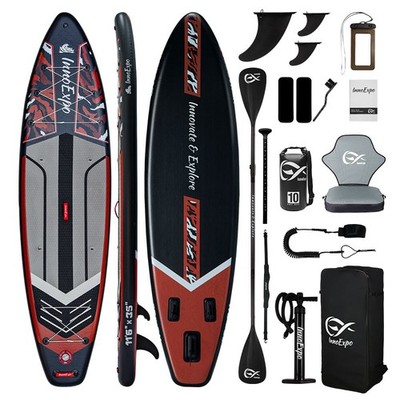 SUP Board 350cm 3 Pers. mit GoPro Mount D-Ring Bungee + 10L Trockentasche 230kg