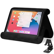 Universal Multi-Angle Tablet Stand Holder-Soft Pad with black Black
