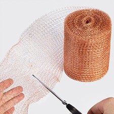 Copper Wool Mesh Mouse Trap Sturdy DIY Anti-Rat Netting Fill Fabric for Mice