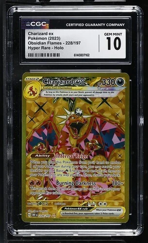 Charizard Pokémon TCG Grade 10 Rare Individual Collectible Card