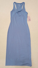 NWT WOMEN'S SMALL WILD FABLE LT BLUE BUTTER BLISS SLEEVELESS SUMMER MAXI DRESS