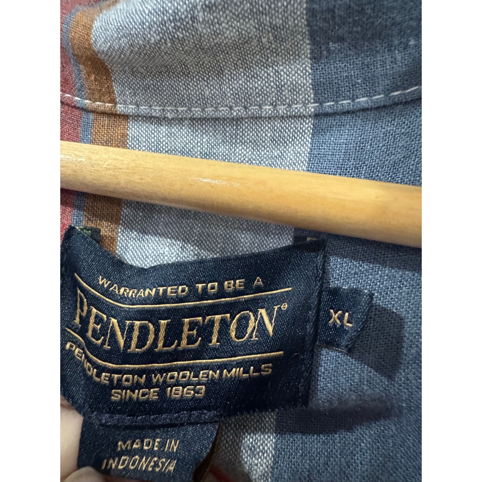 Pendleton Cotton Checked Button Down XL - image 2
