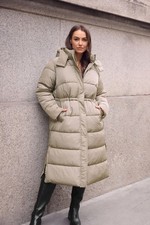 EVANS Curve Women's Plus Size Maxi Puffer Coat