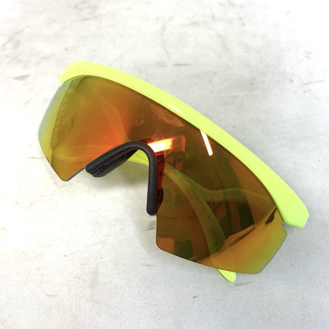 OAKLEY RAZOR BLADES Men's Sunglasses Mirror Lens Neon Yellow