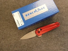 Benchmade Lowden AXIS Lock Knife Phoenix Red Aluminum 491GY-01