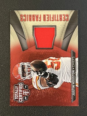 Justin Houston 2014 Panini Totally Certified Certified Fabrics Red /100 Chiefs
