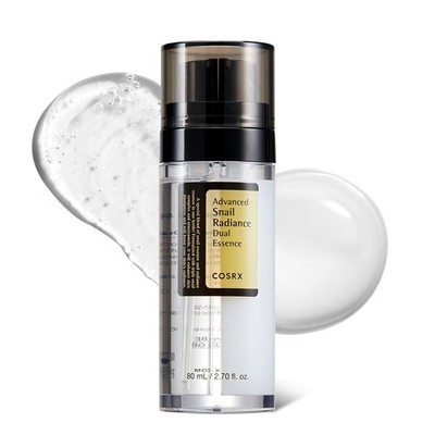 COSRX Niacinamide 5% + Snail Mucin 74% Dual Essence, dunkle 80 ml (1er Pack) 