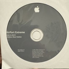 FREE SHIPPING AirPort Extreme 802.11n Wi-Fi Base Station Disc Version 1.0