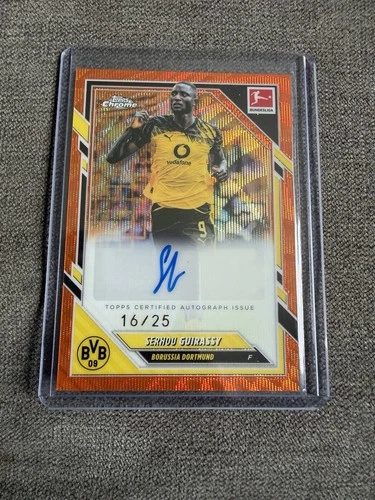 Topps Chrome Bundesliga 2025/26 Serhou Guirassy Auto 16/25 Borussia Dortmund